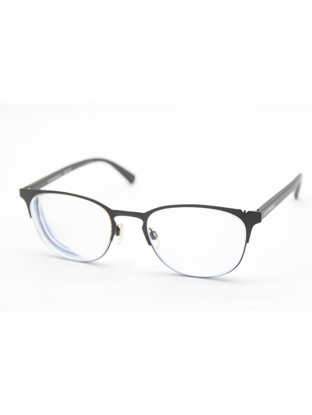EMPORIO ARMANI EA 1059 3001 BLACK MATTE BLACK TEMPLES AUTHENTIC EYEGLASSES 53-19